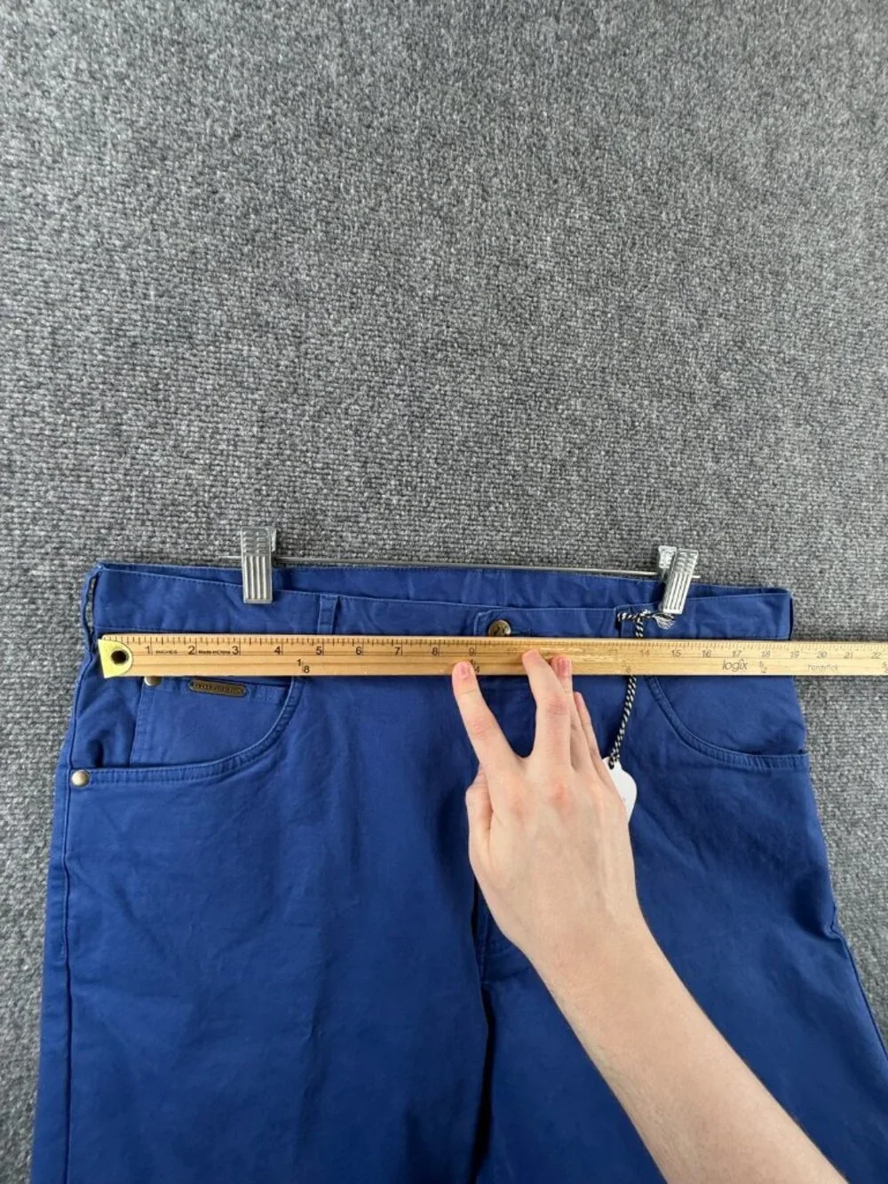 NWT Peter Christian 38x30 Vibrant Blue Chino Pants Cotton Spandex MT33 Men